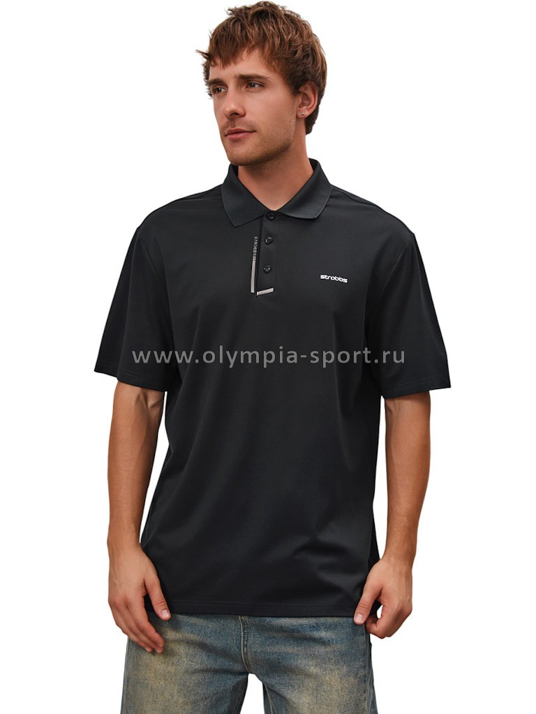 Рубашка-поло мужская Strobbs E2371-3 черный