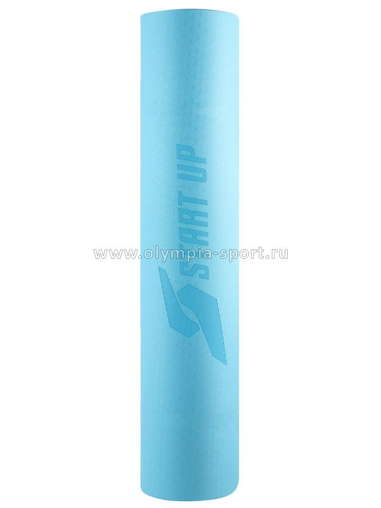 Коврик для фитнеса и йоги Start Up TPE ZH-01 Blue/Gray р183х61х0,6см
